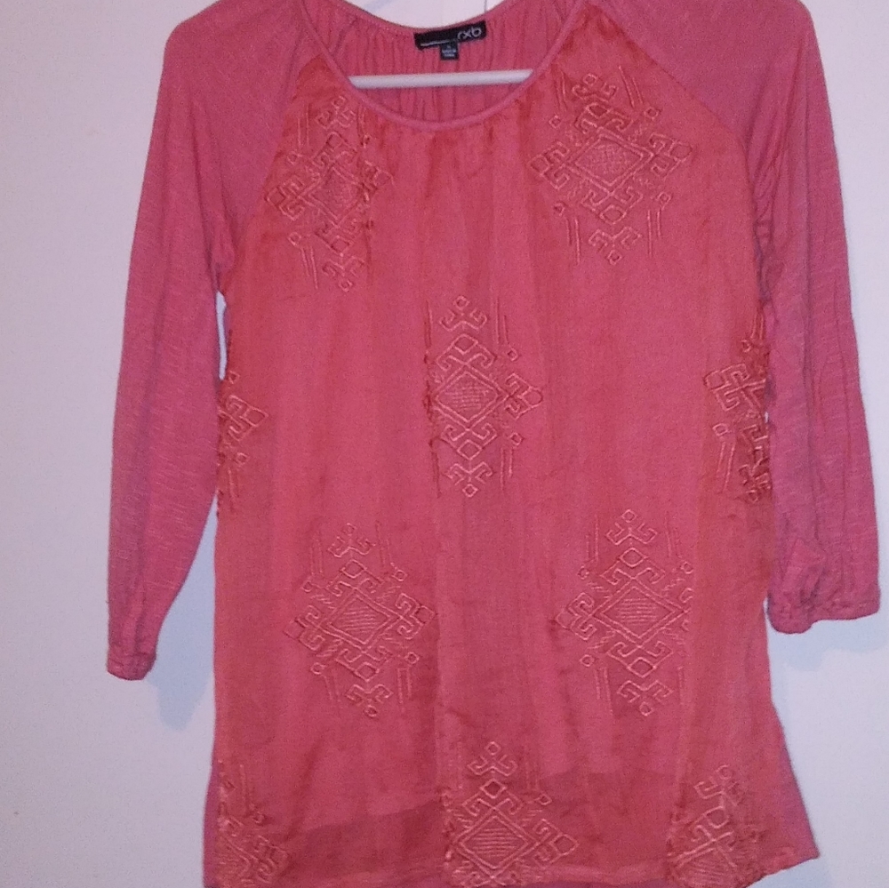 RXB embroidered, lace blouse, Women's Size S
